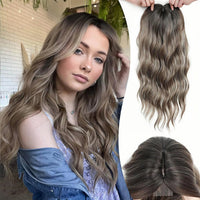 Mocha Brown with Ash Blonde Highlights